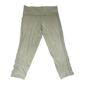 Athleta Salutation Stash Pocket 7/8 Tight Leggings‎ Womens 1X Olive Sage Green